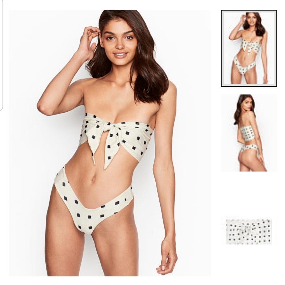 👙 New VS Stone Fox Bikini Set Bandeau & Bottoms - Picture 1 of 8